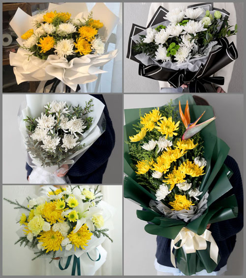 浙江省台州玉环县清港镇芳斗村白事花束代送